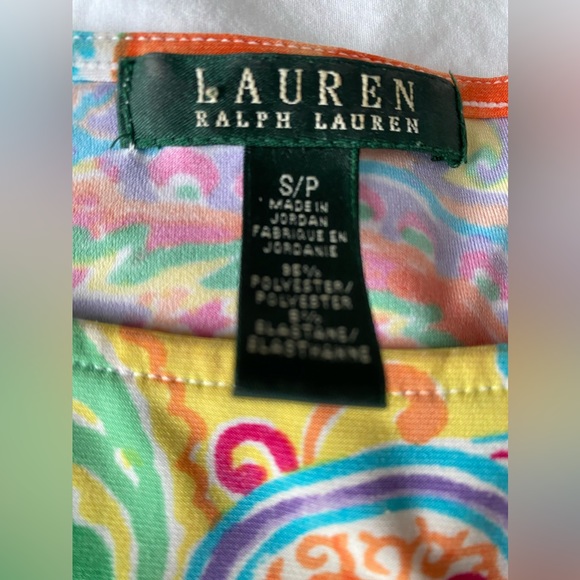 Ralph Lauren multi-print a line dress with belt. Size S. - Picture 6 of 8